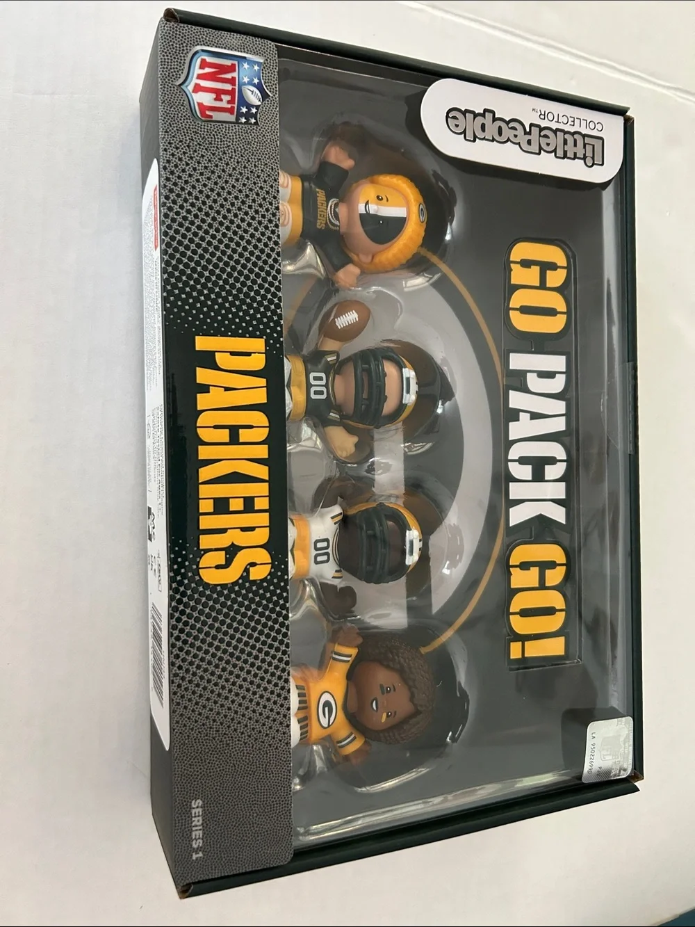 Little People NFL Green Bay Packers Collector Figures 4pc Set -  Series 1